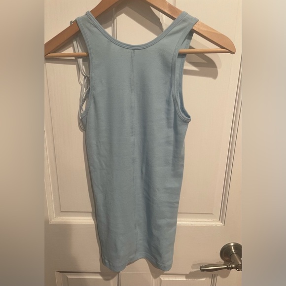 Helmut Lang Baby Blue Fitted Tank Top S - Picture 5 of 6